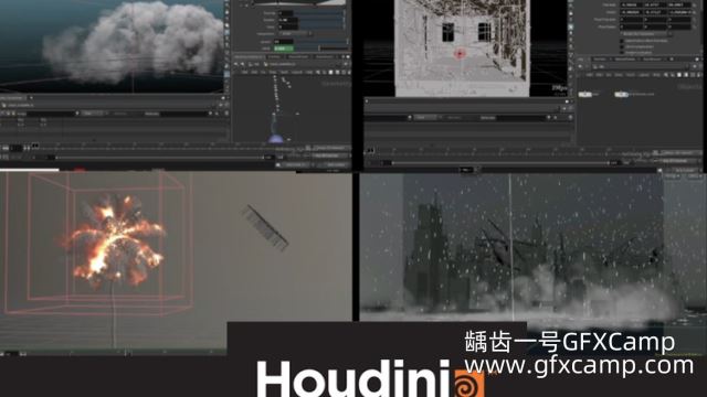 Houdini视频特效基础教程 Udemy Houdini Effects Workshop 龋齿一号GFXCamp